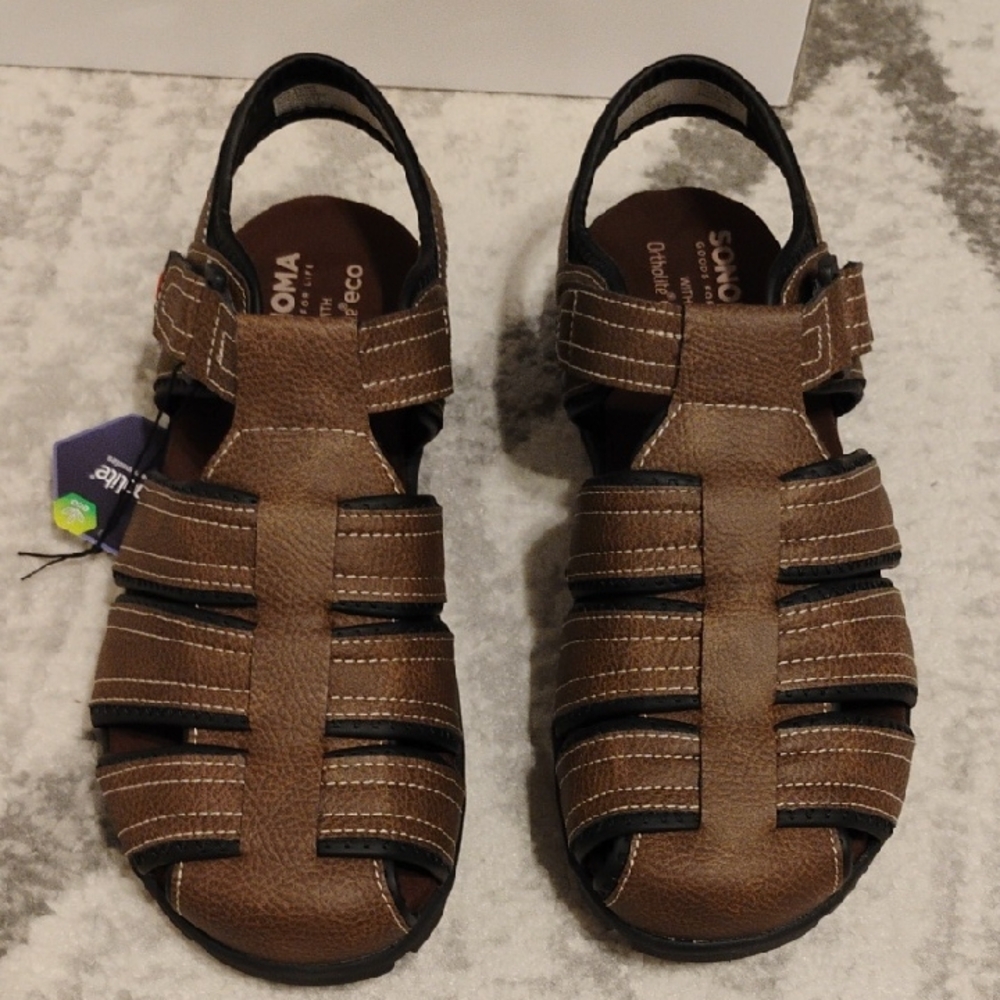 Sonoma Tan Leather Sandals